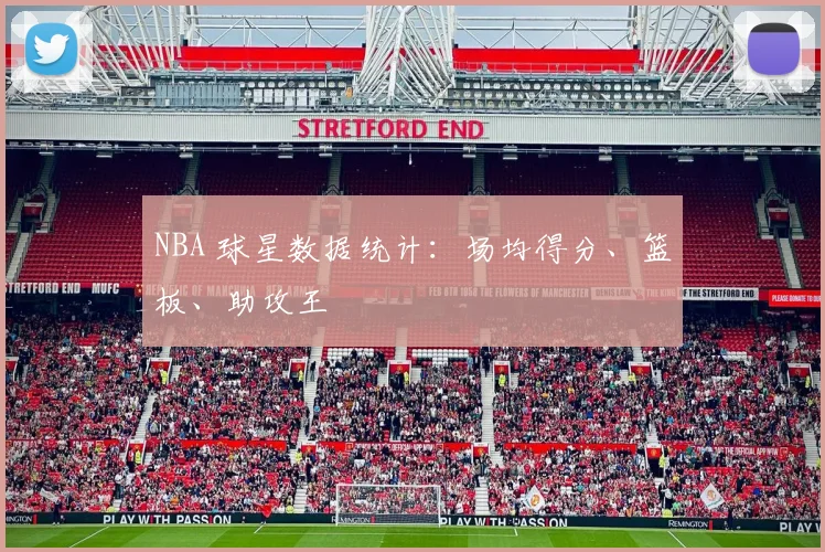 NBA 球星数据统计：场均得分、篮板、助攻王