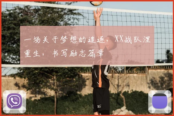 一场关于梦想的追逐，XX战队涅槃重生，书写励志篇章